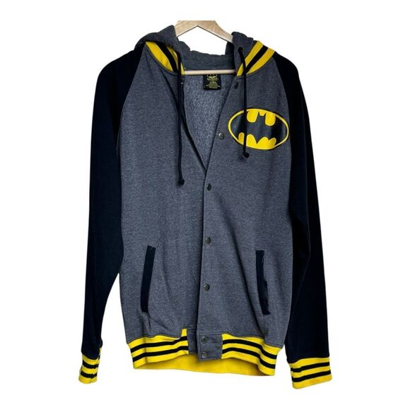 Batman dc comics button up sweater size x large - Picture 1 of 6